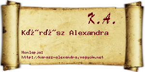 Kárász Alexandra névjegykártya